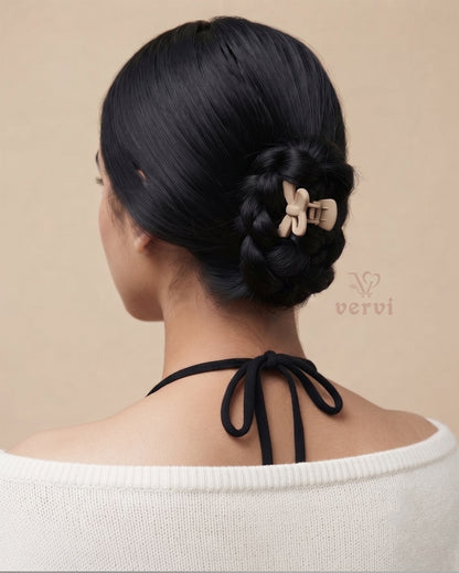 Korean Bow Hair Claw Clip (Pack of 6)