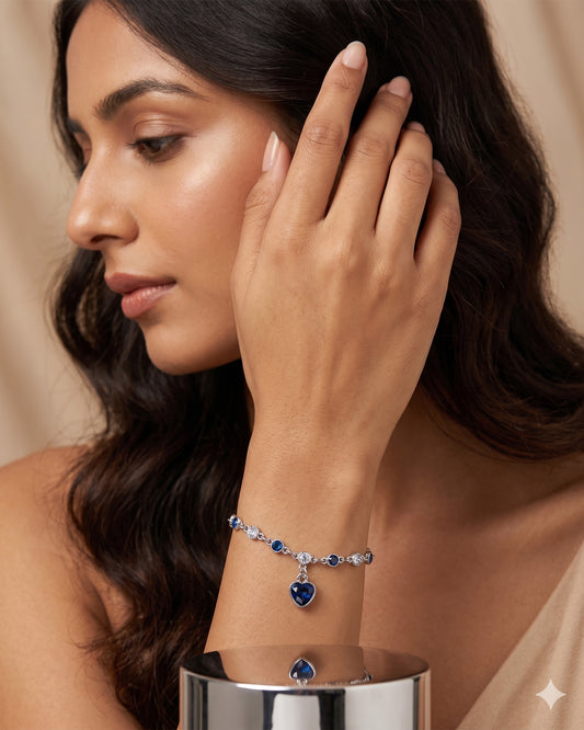 Korean-Heart Stones Bracelet