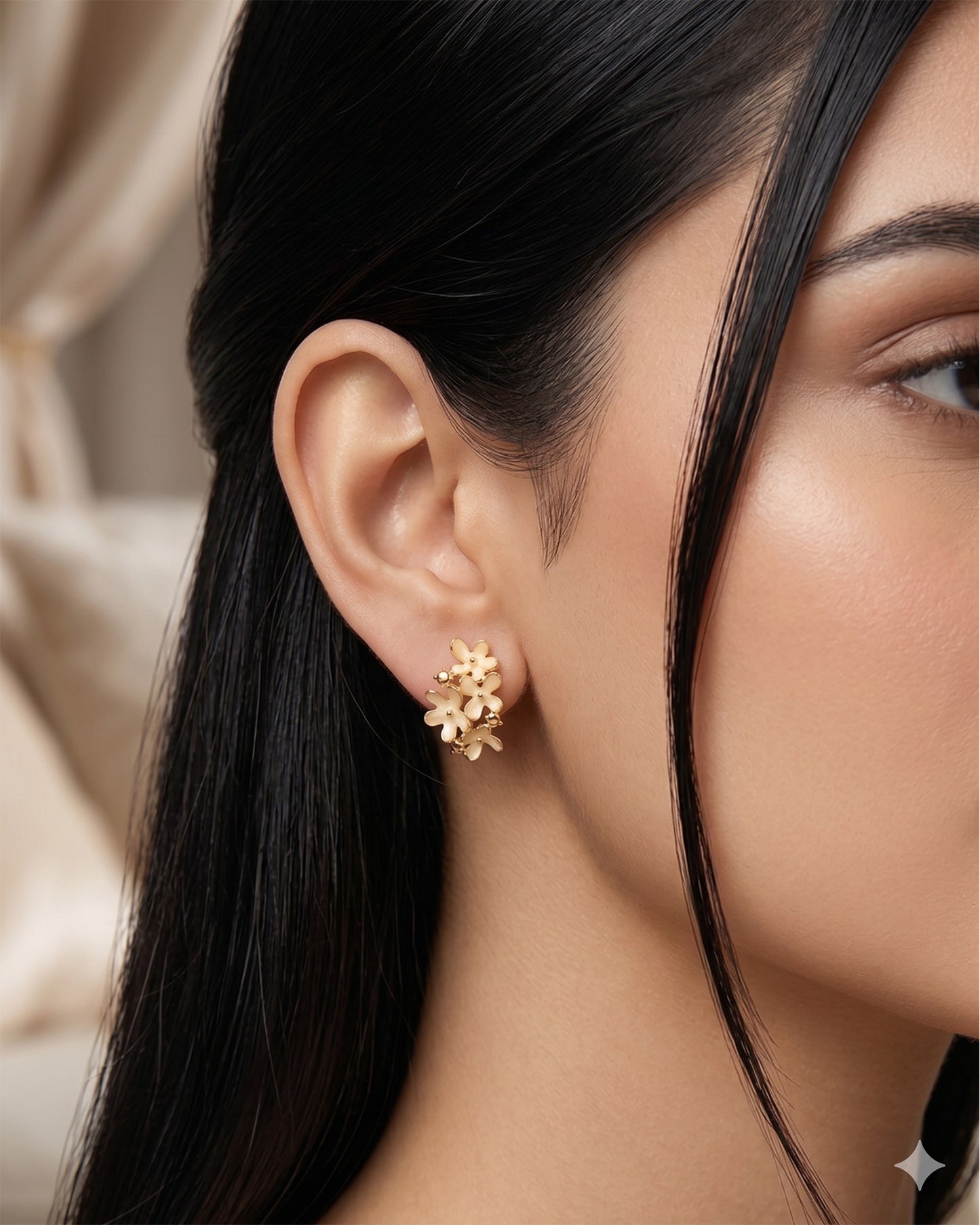 Elegant Floral blossoms Studs