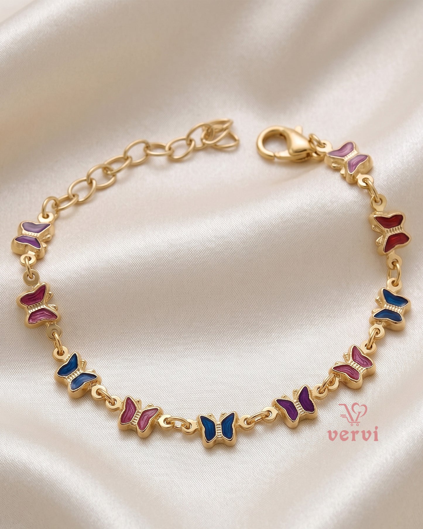 Multi color Butterfly Bracelet