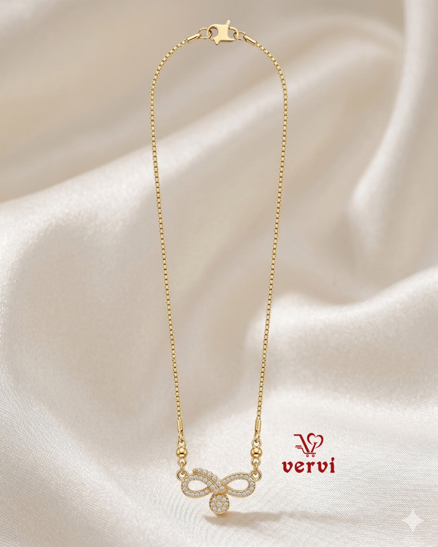 Infinity Sparkle Pendant Chain