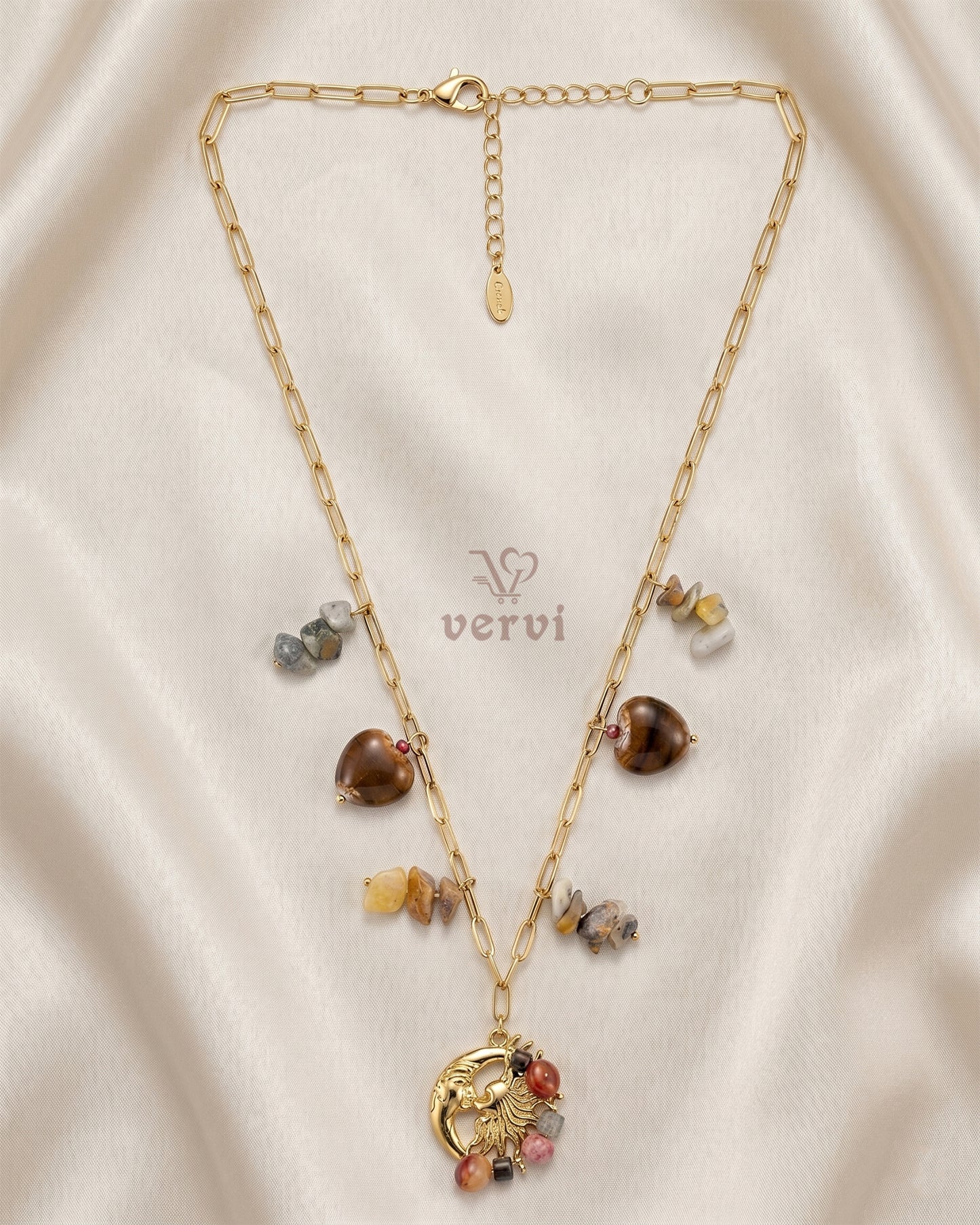 Premium Earth & Moon Necklace