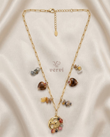 Premium Earth & Moon Necklace