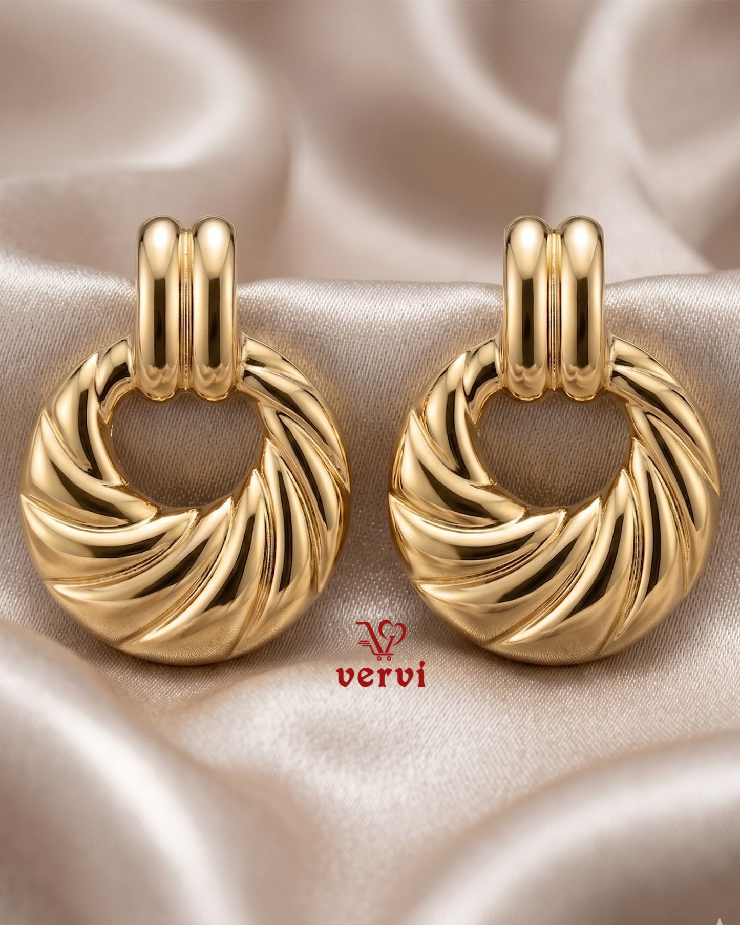Golden Swirl Earrings
