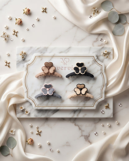 Butterfly Petal Hair Claw Clip Set 2 (Pack of 4)