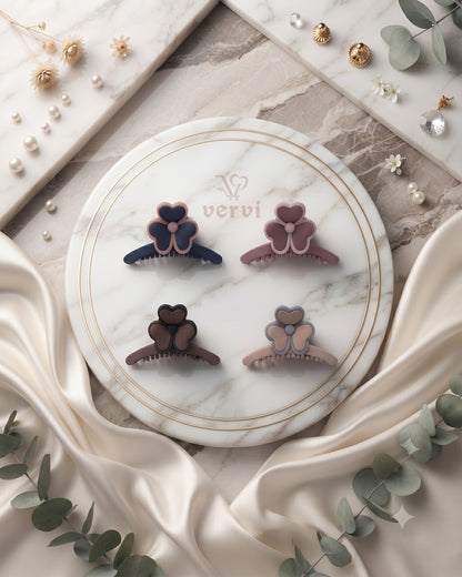 Butterfly Petal Hair Claw Clip Set 3 (Pack of 4)