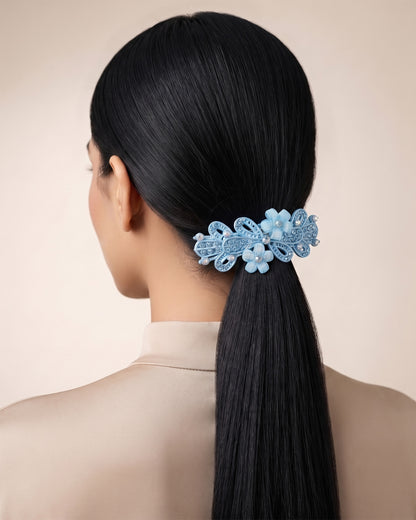 Floral Crystal Hair Clip