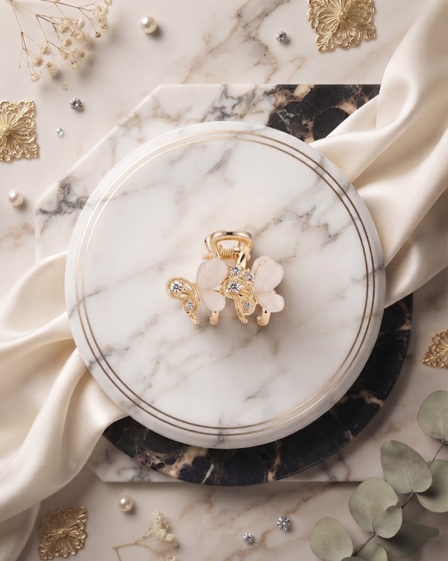 Korean Crystal Butterfly Hair Clip