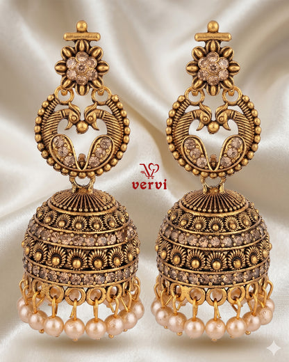 Antique Peacock Earrings