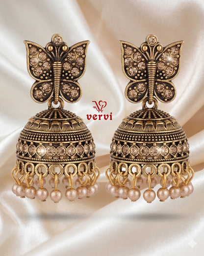 Elegant Butterfly Drop Jhumka