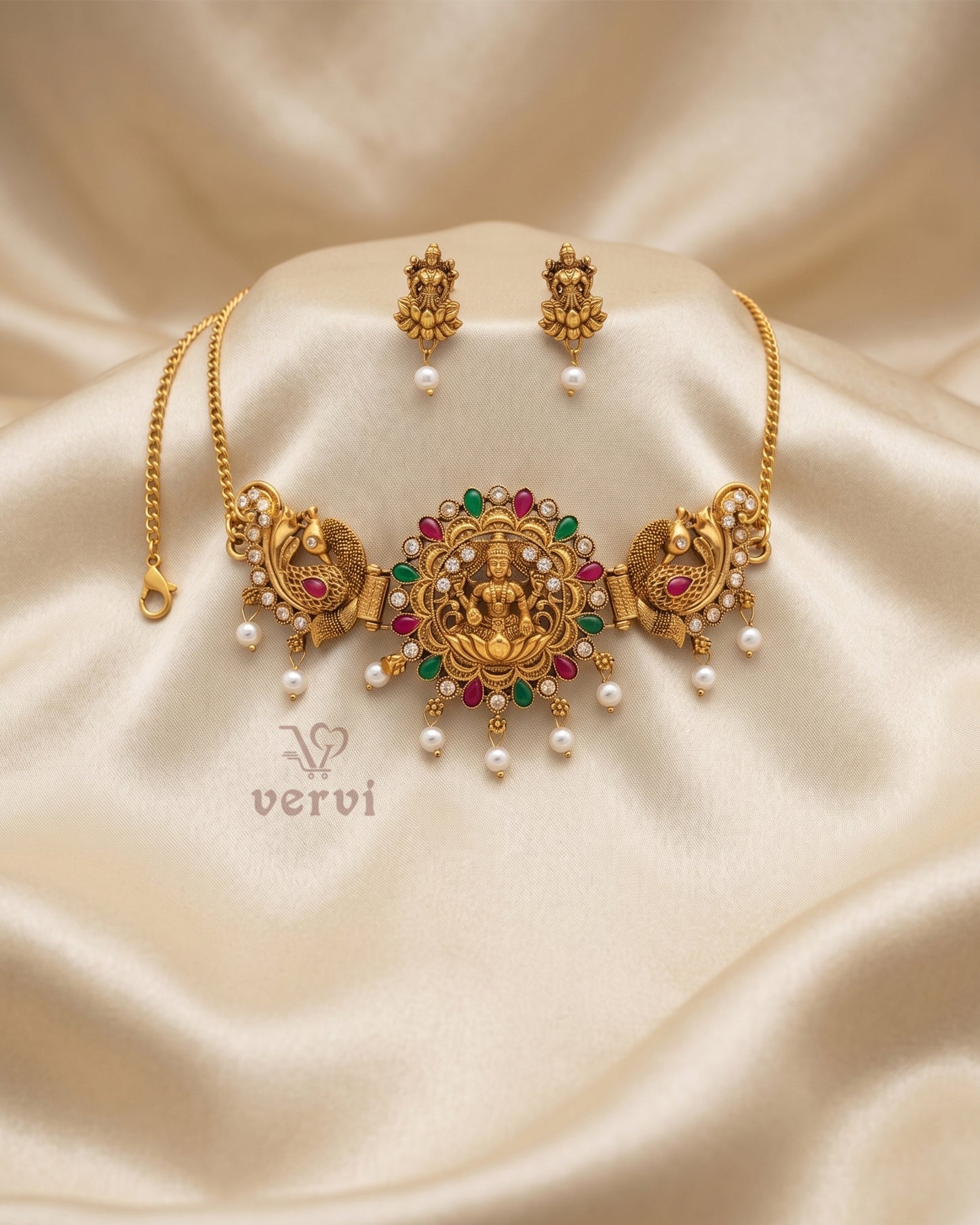 Antique Lakshmi Peacock Choker