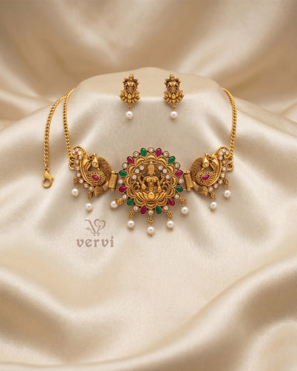 Antique Lakshmi Peacock Choker