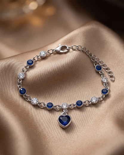 Korean-Heart Stones Bracelet