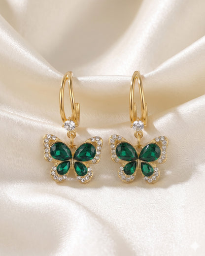 Korean Butterfly stone Earring