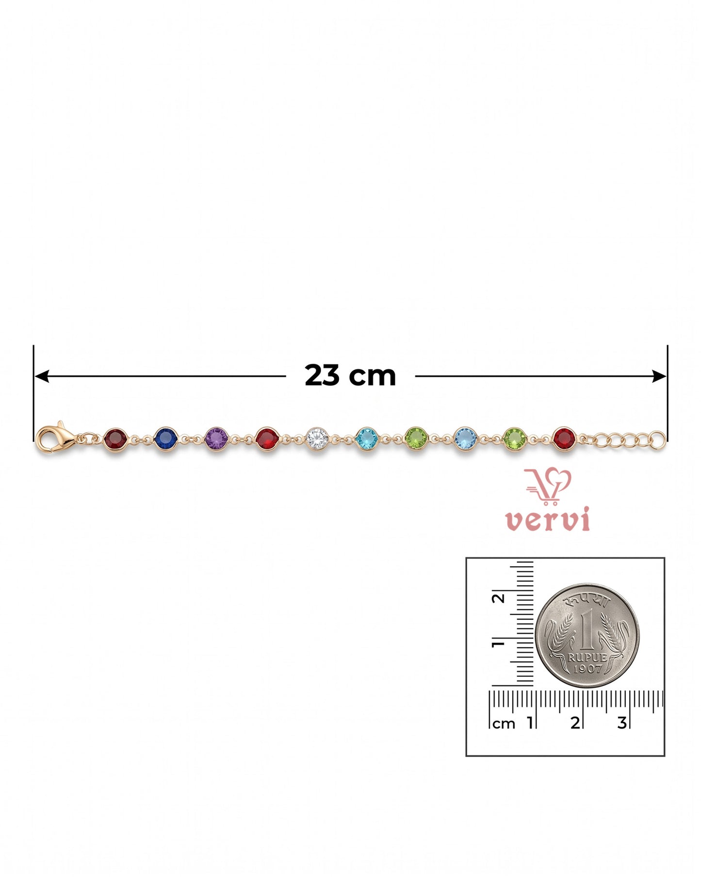 Multi color stone Bracelet