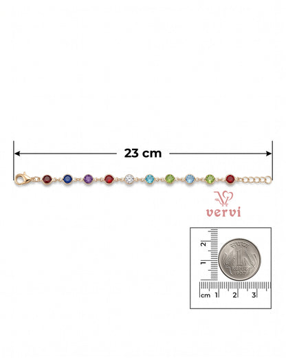 Multi color stone Bracelet