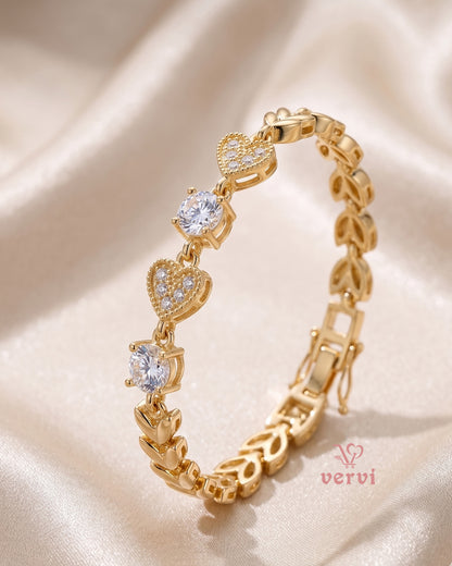 Stone Hearts Bracelet