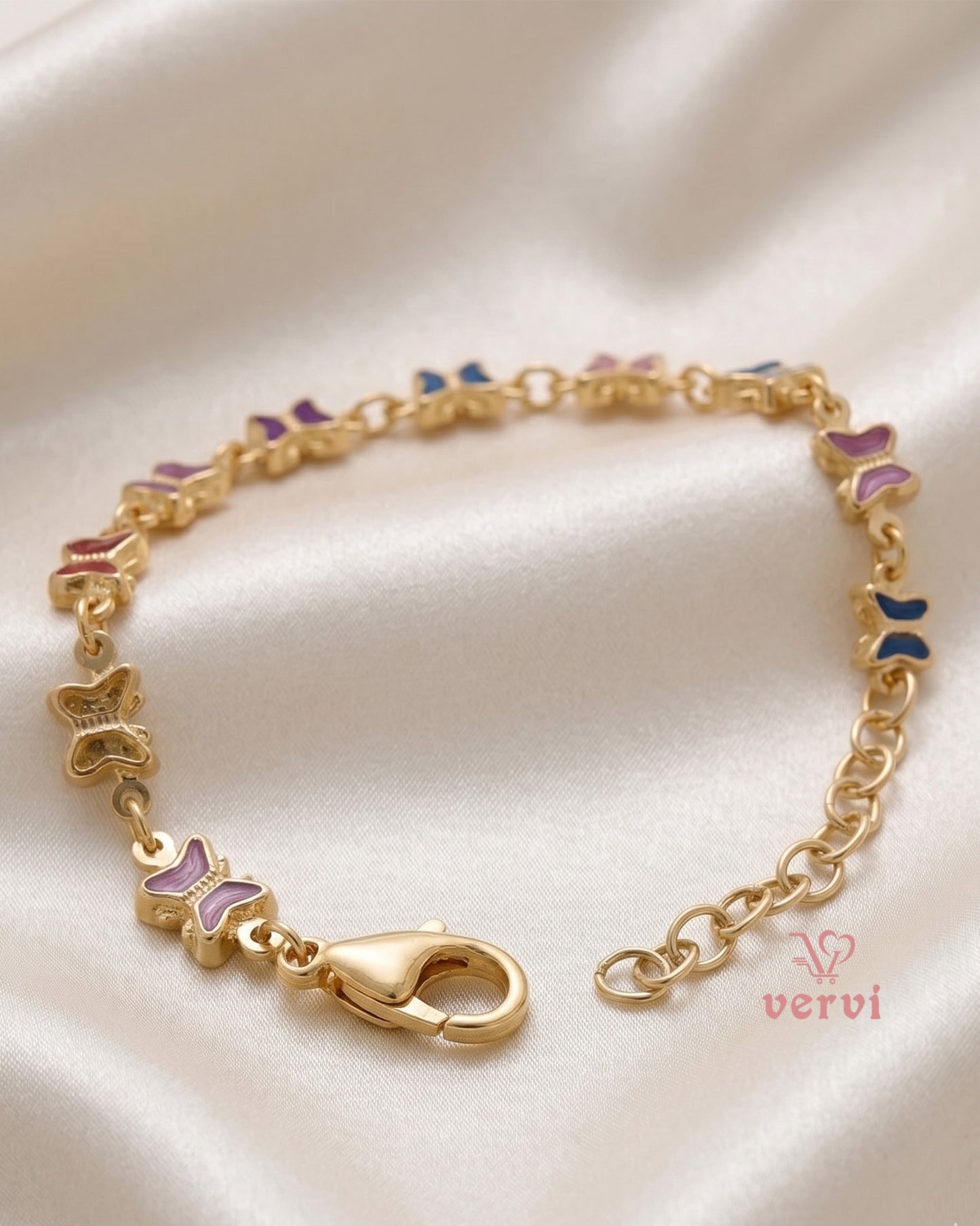 Multi color Butterfly Bracelet