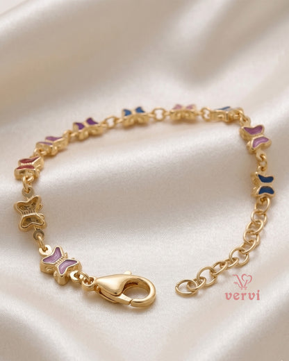 Multi color Butterfly Bracelet