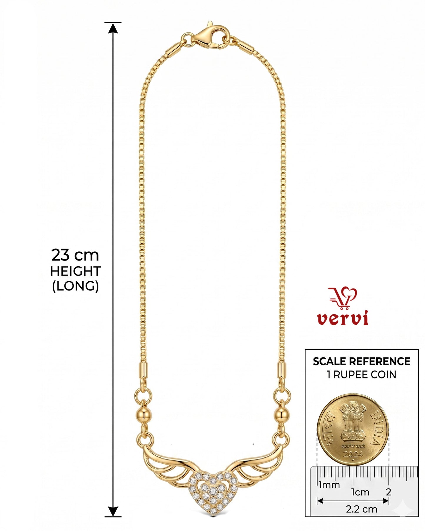 Angel Heart Pendant Chain