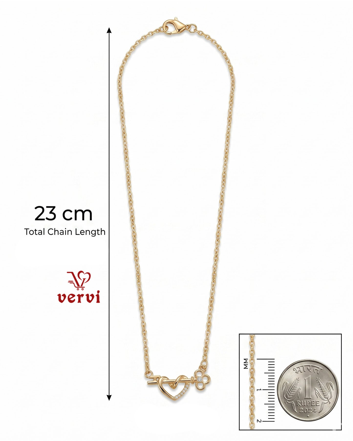 Love Unlock Pendant Chain