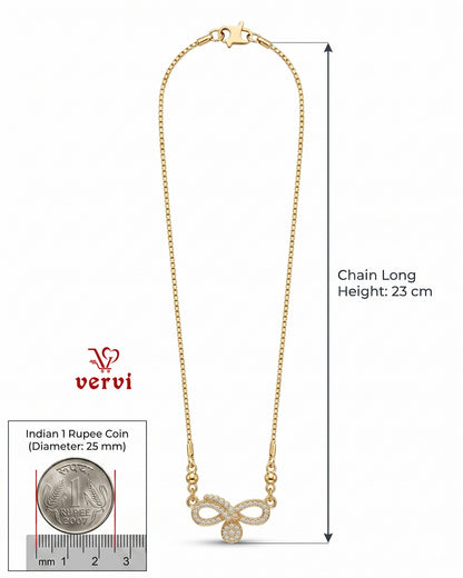 Infinity Sparkle Pendant Chain
