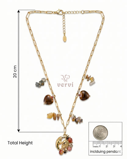 Premium Earth & Moon Necklace