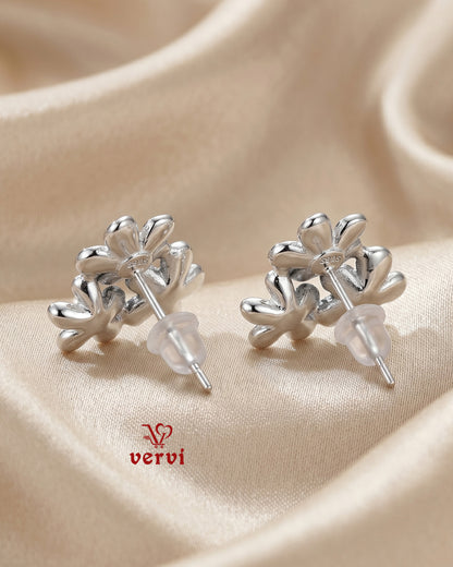 Tri Floral blossoms Studs