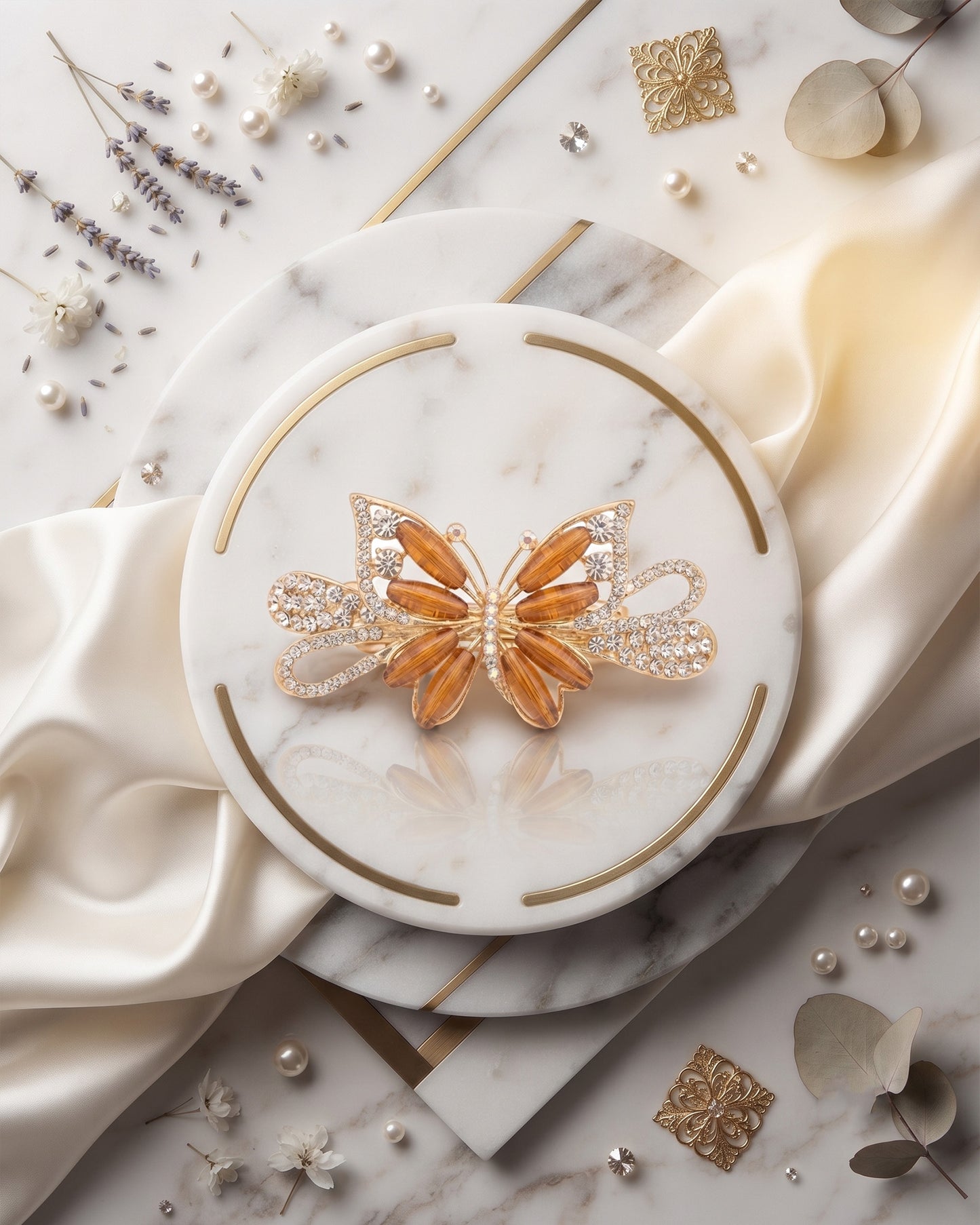 Crystal Butterfly Hair Clip