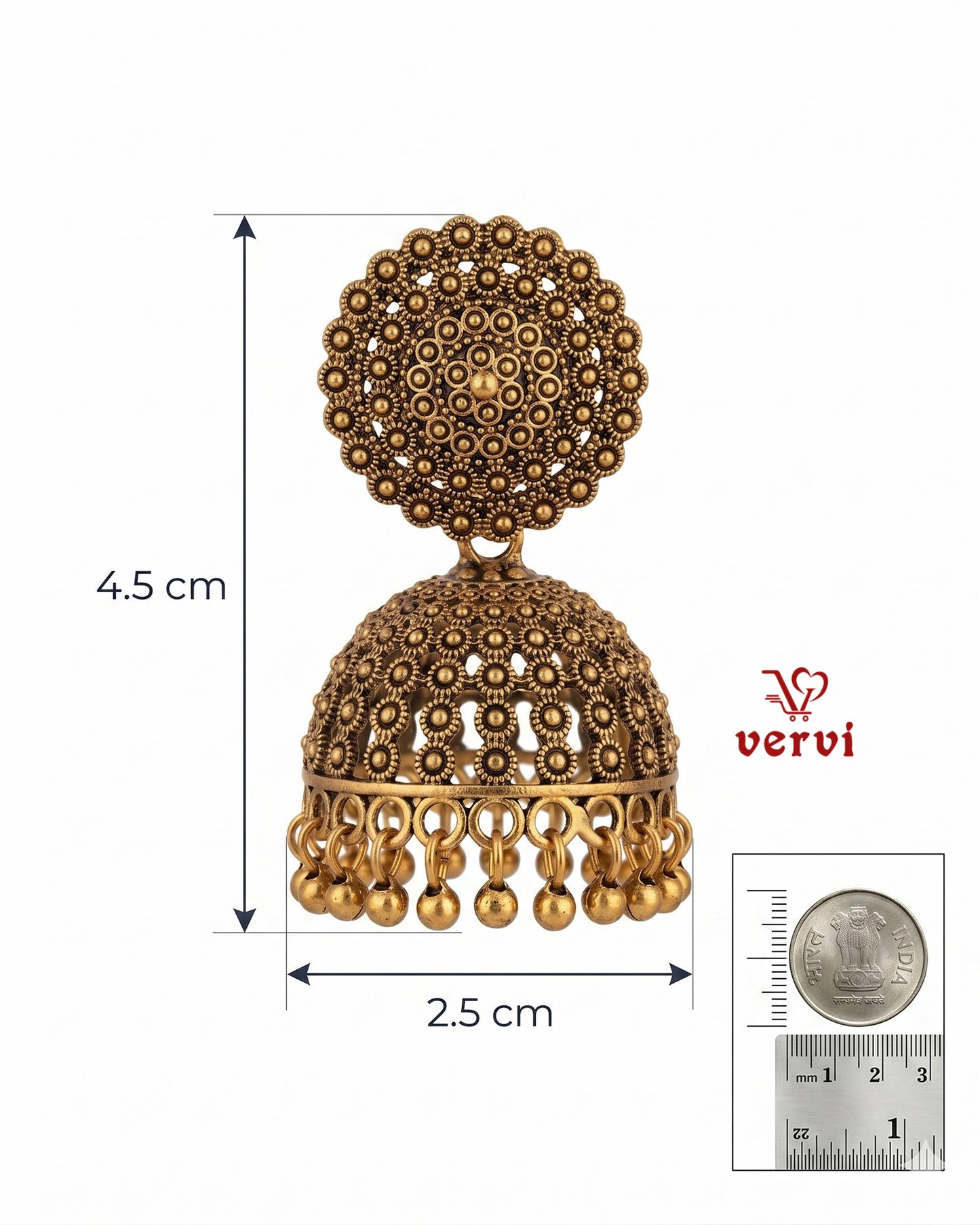 Classic dome Jhumka