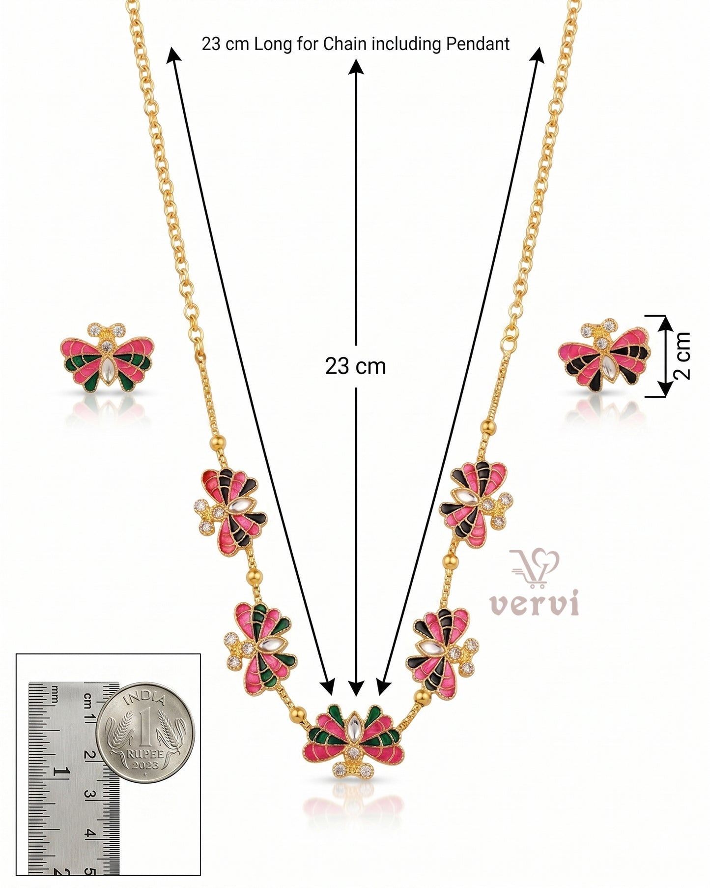 Enchanted Butterfly Necklace Set