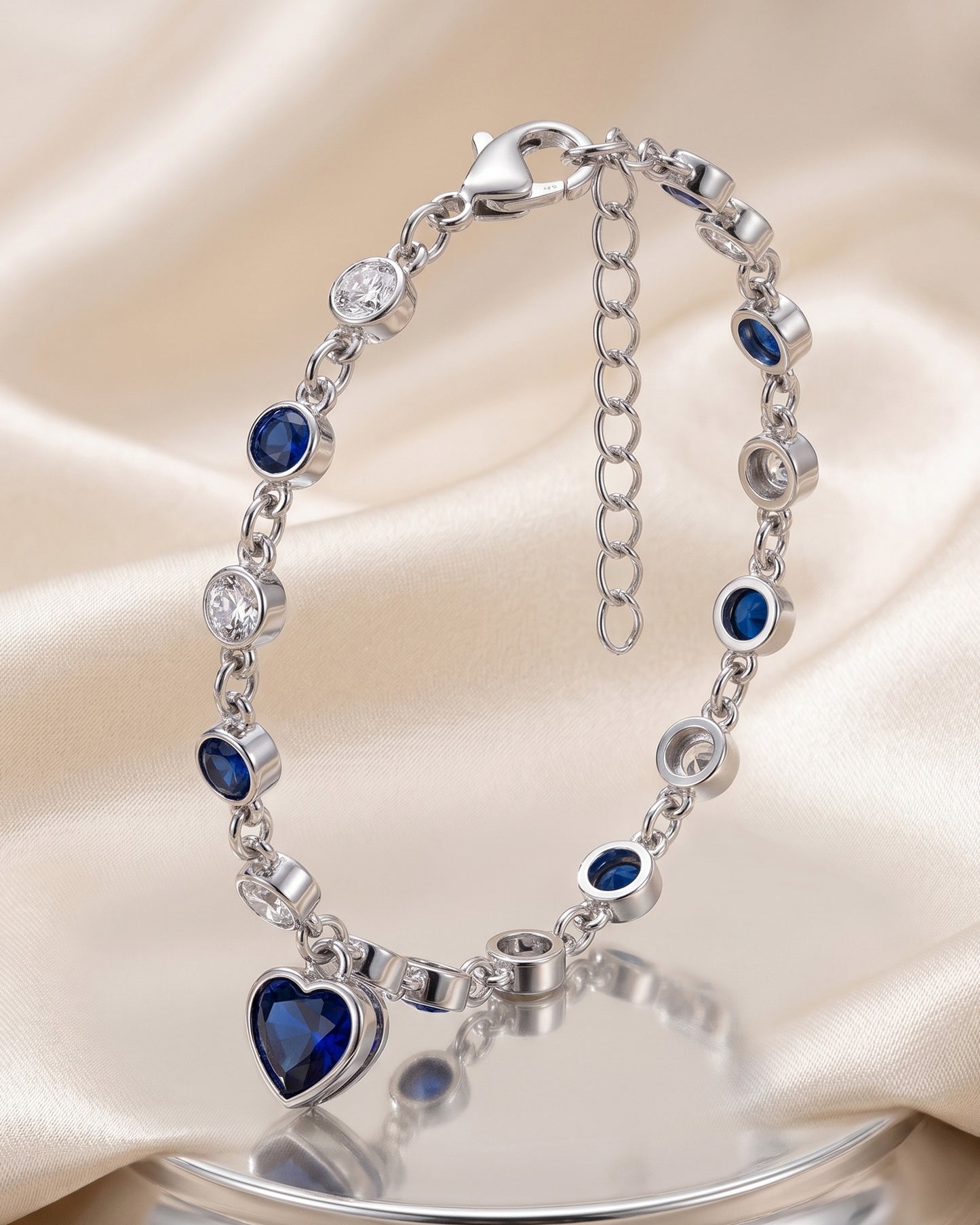 Korean-Heart Stones Bracelet