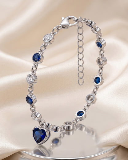 Korean-Heart Stones Bracelet