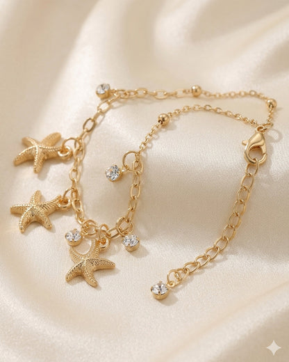 Gold Color Star Bracelet