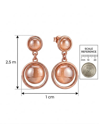 Elegant Moonstone Drop Earrings