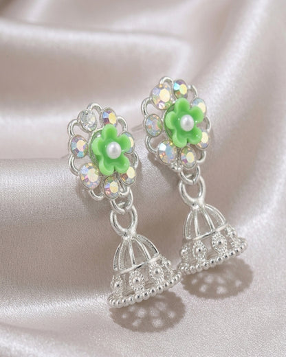 Tiny Silver Jhumka
