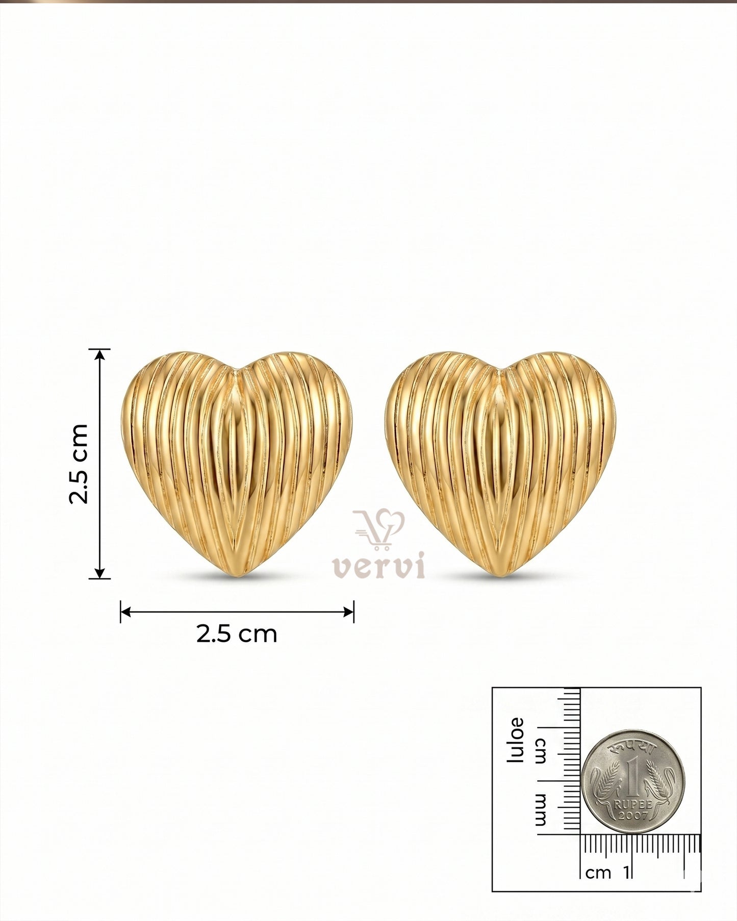 Sweetheart Gold Studs