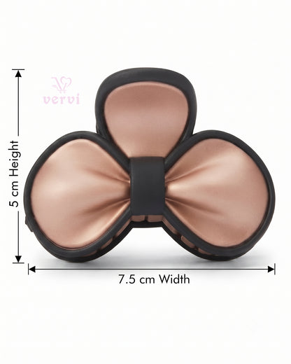Petal Bow Hair Claw Clips Matte  Combo 2