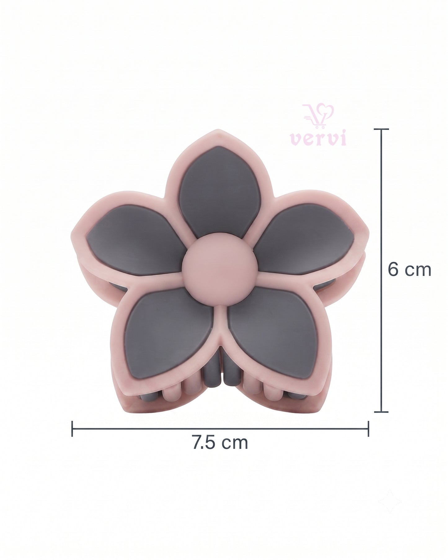 Korean Flower Hair Claw Clip Set 1 (Pack of 4)