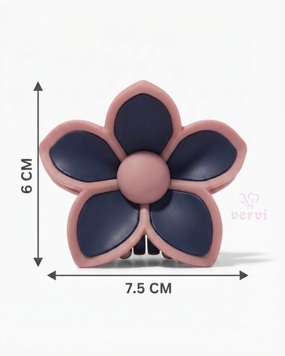 Korean Flower Hair Claw Clip Set 2 (Pack of 4)