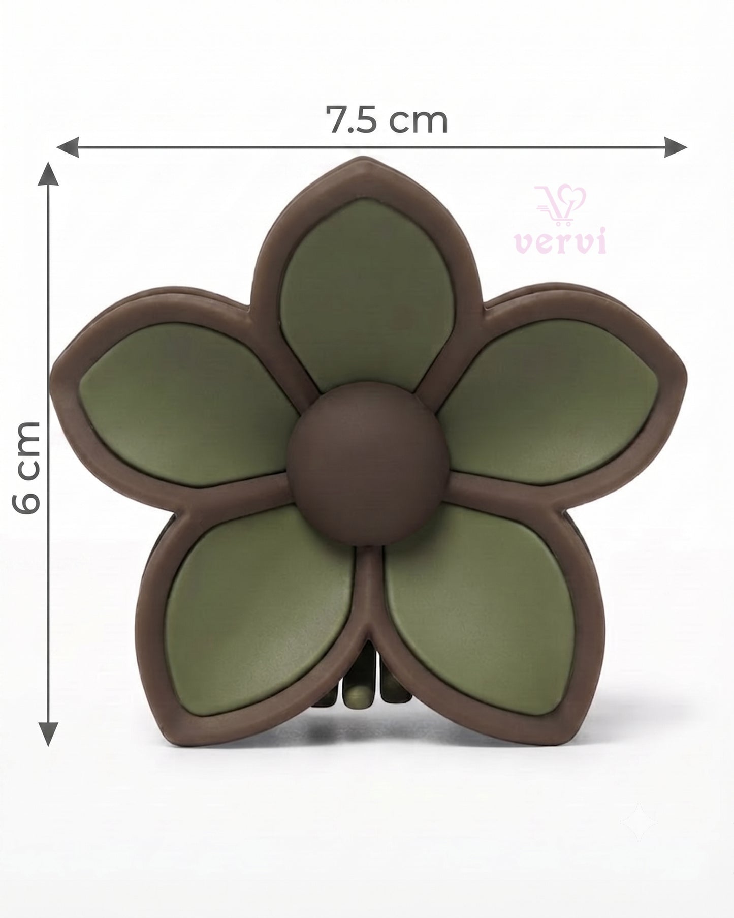 Korean Flower Hair Claw Clip Set 3 (Pack of 4)