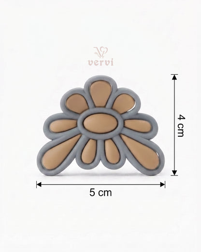 Matte Daisy Flower Hair Claw Clip Set 2 (Pack of 6)