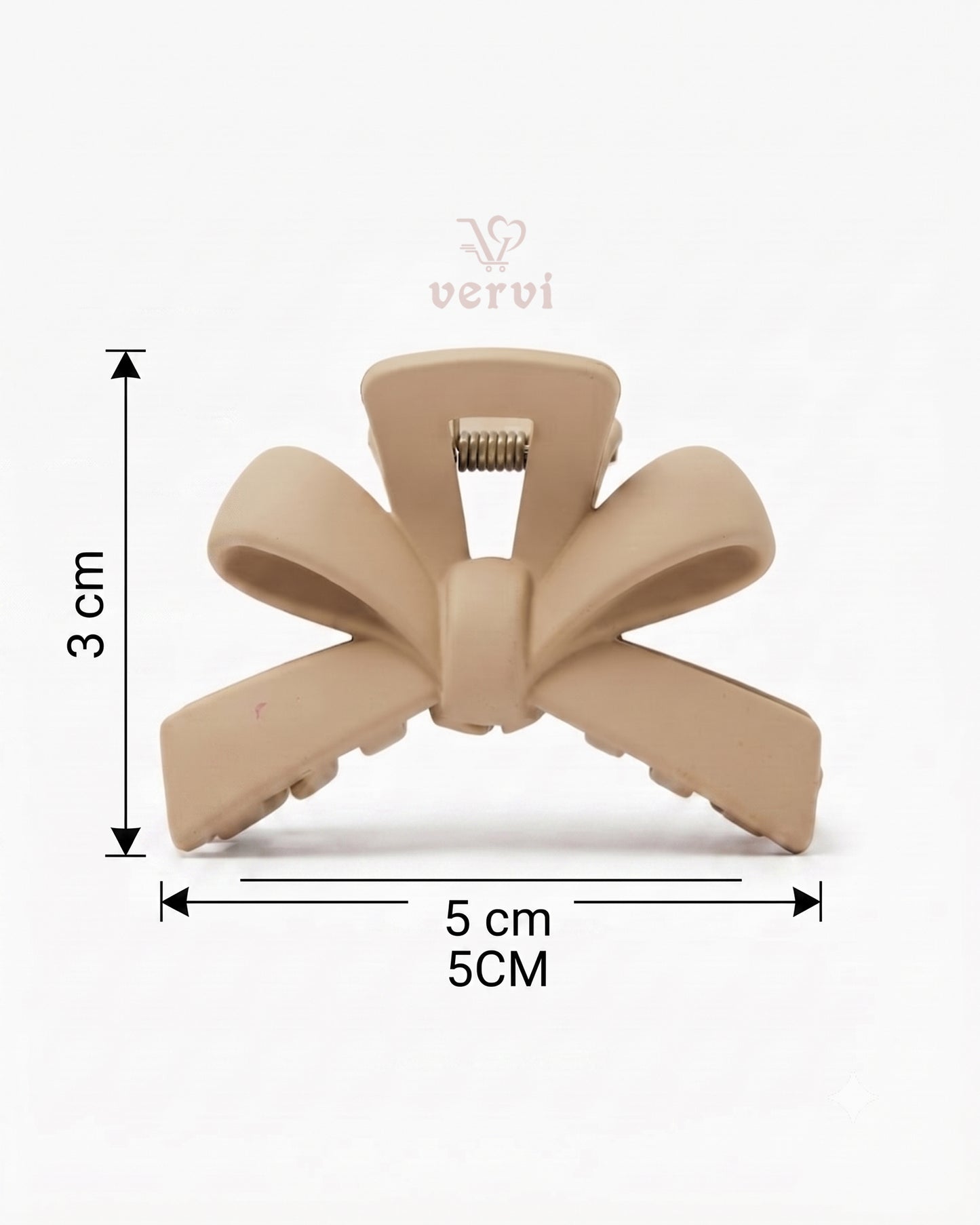 Korean Bow Hair Claw Clip (Pack of 6)