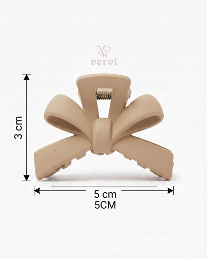 Korean Bow Hair Claw Clip (Pack of 6)