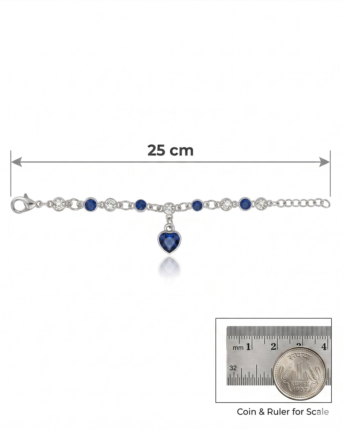 Korean-Heart Stones Bracelet