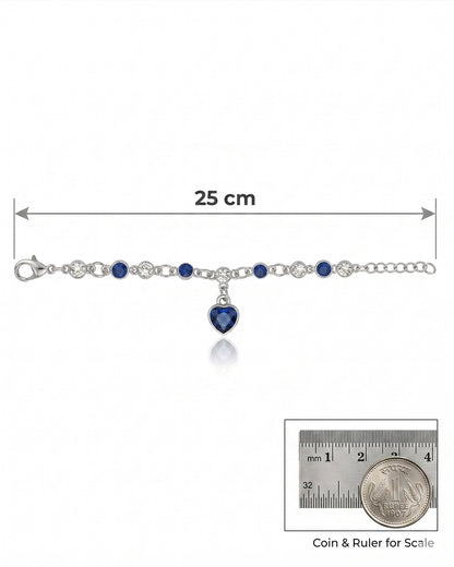 Korean-Heart Stones Bracelet