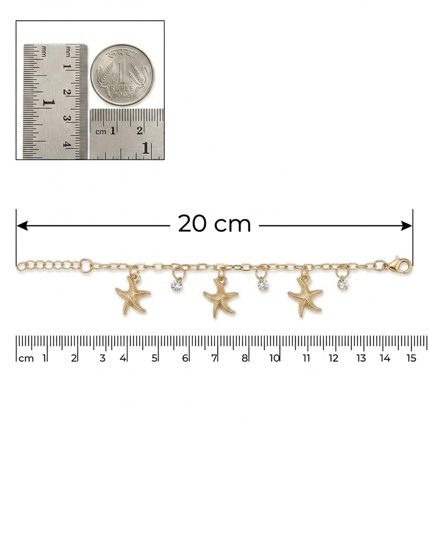 Gold Color Star Bracelet