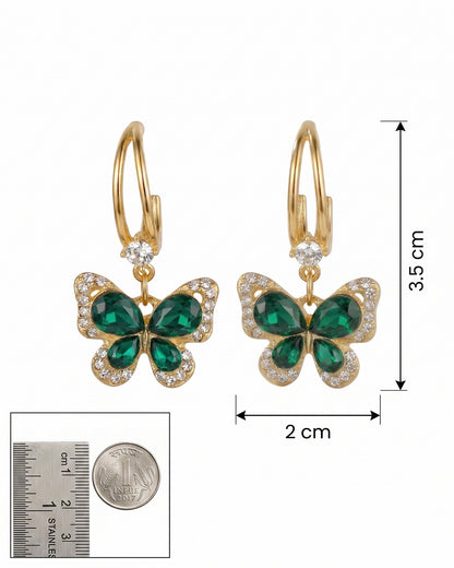 Korean Butterfly stone Earring