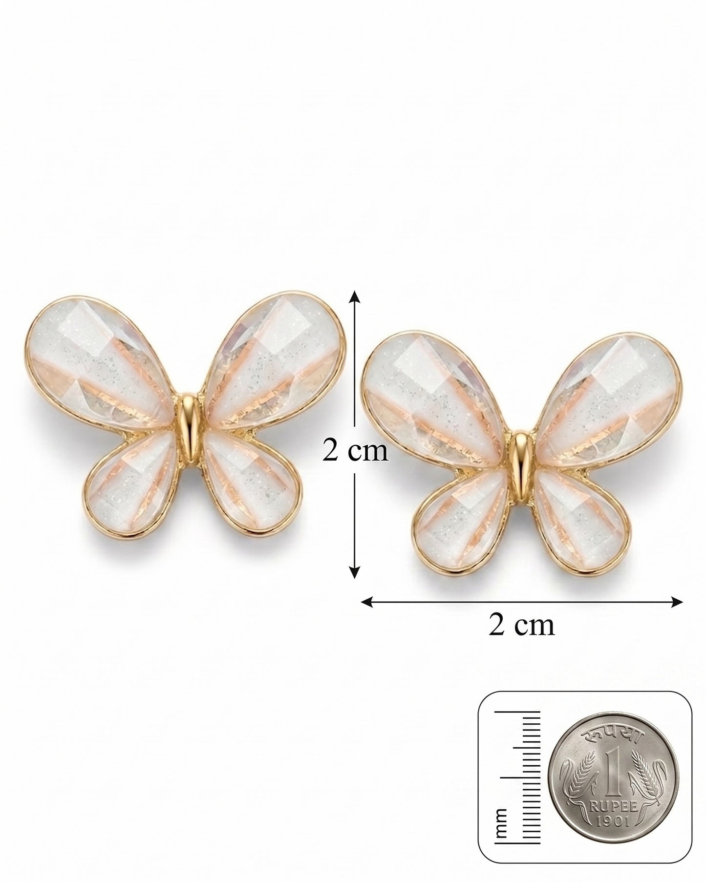 Butterfly Glossy Earring