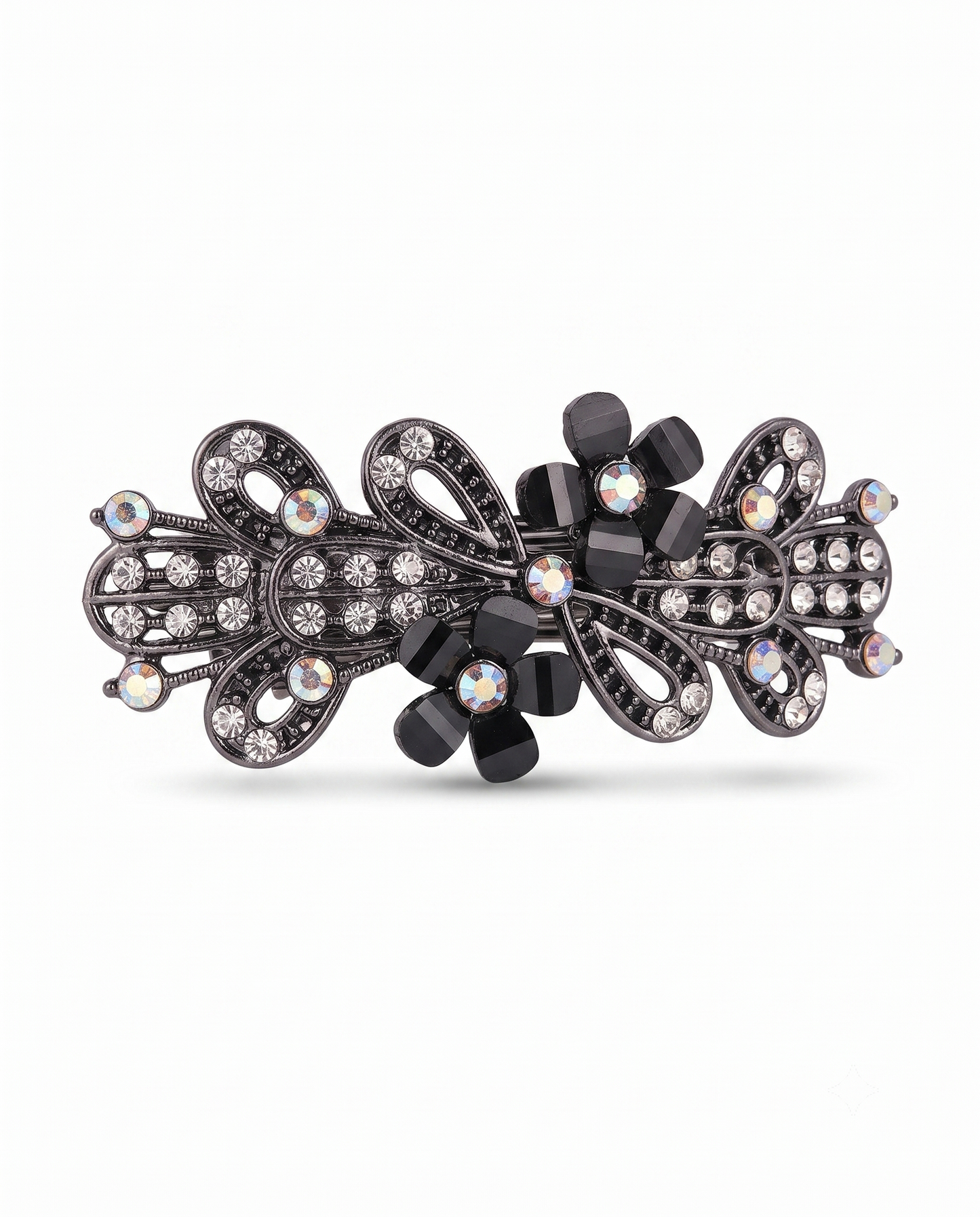 Floral Crystal Hair Clip